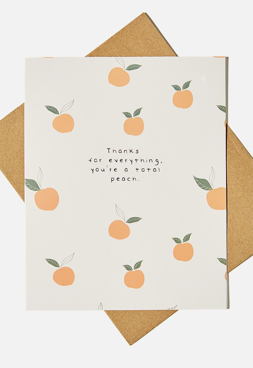 Typo - Thank you card - thankyou languages craft