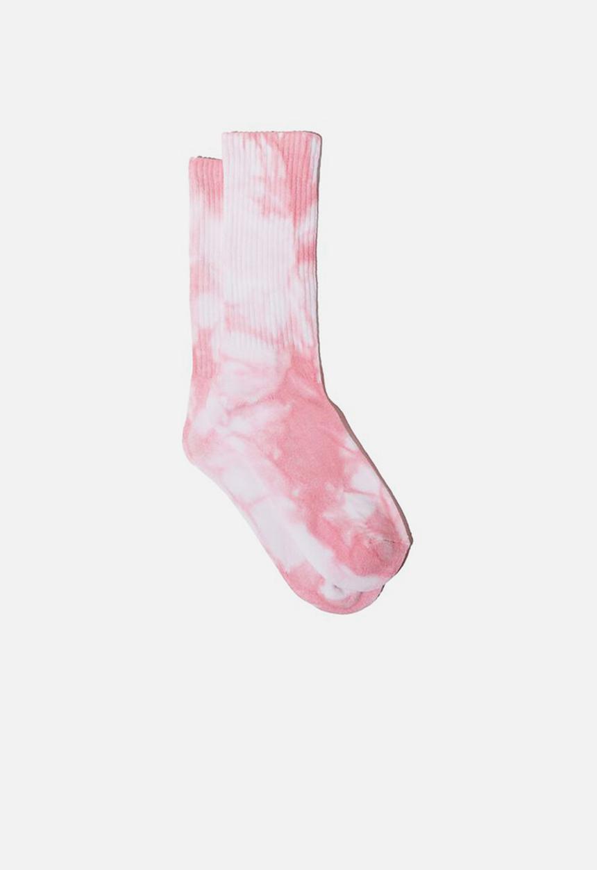 Cotton On - Staying in bed sock - peony pink tie dye