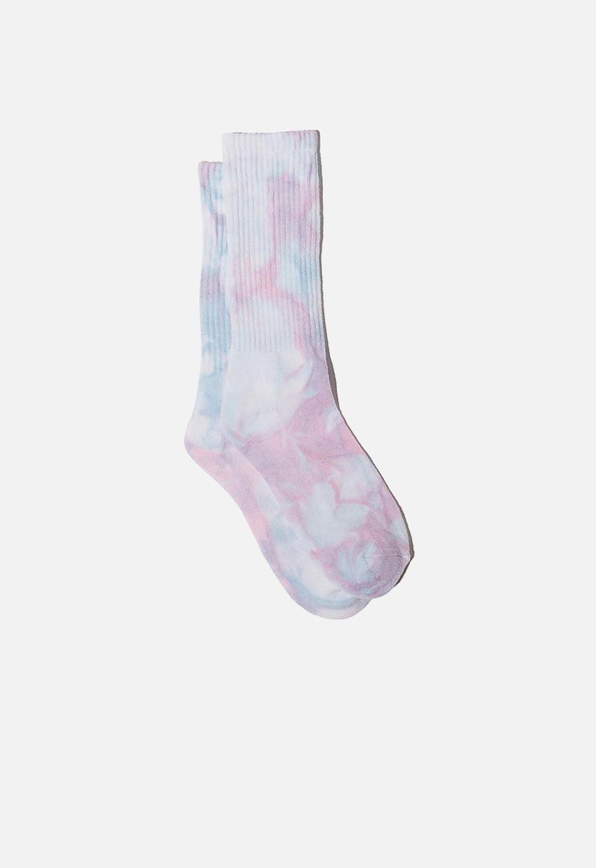 Cotton On - Staying in bed sock - soft lilac tie dye