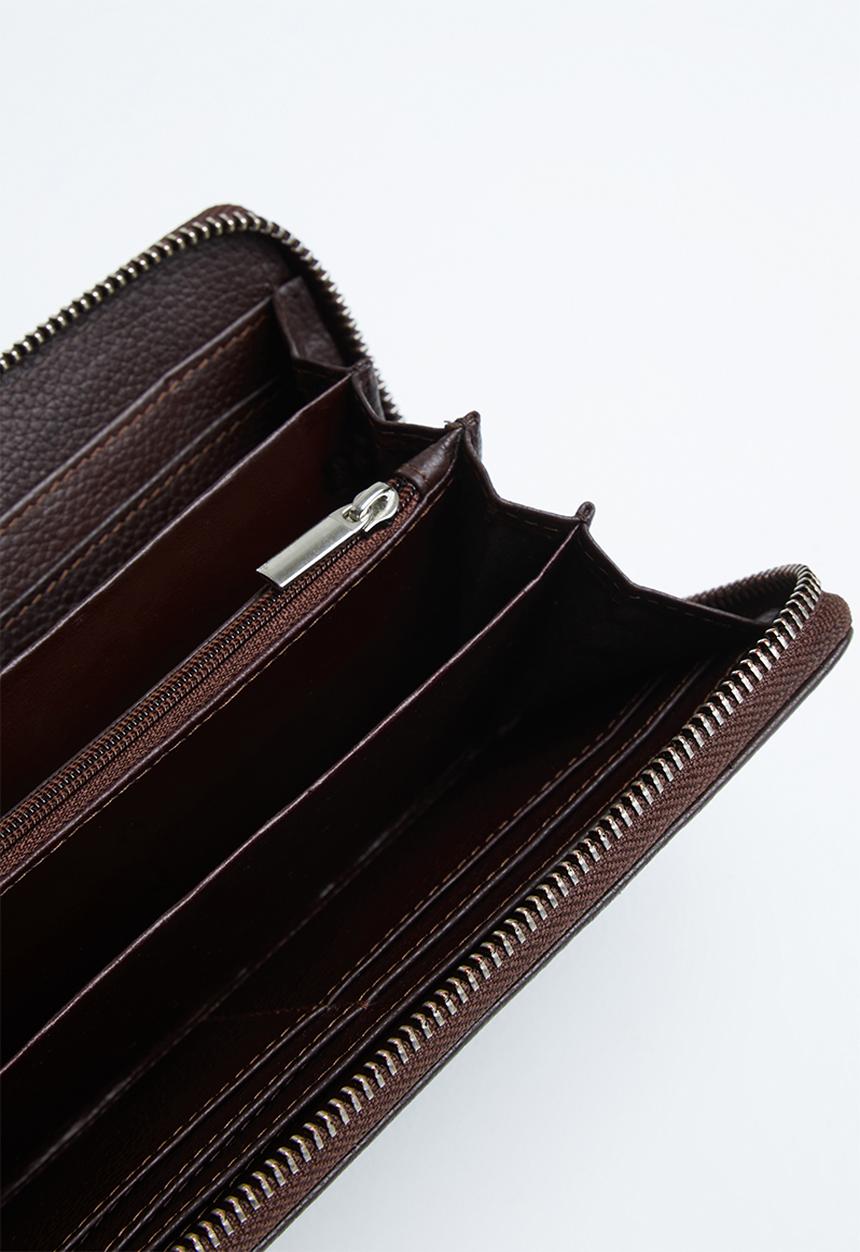 Pierre Cardin - Coco ladies zip around - brown