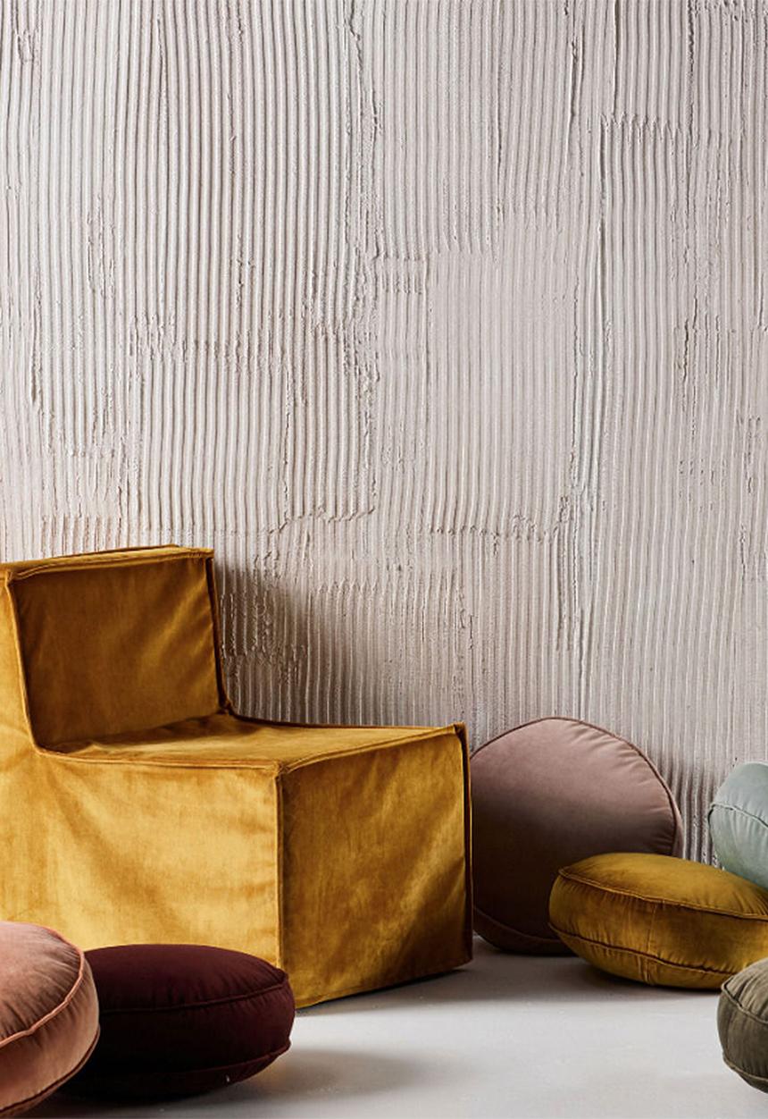 Linen House - Toro round cushion - peach