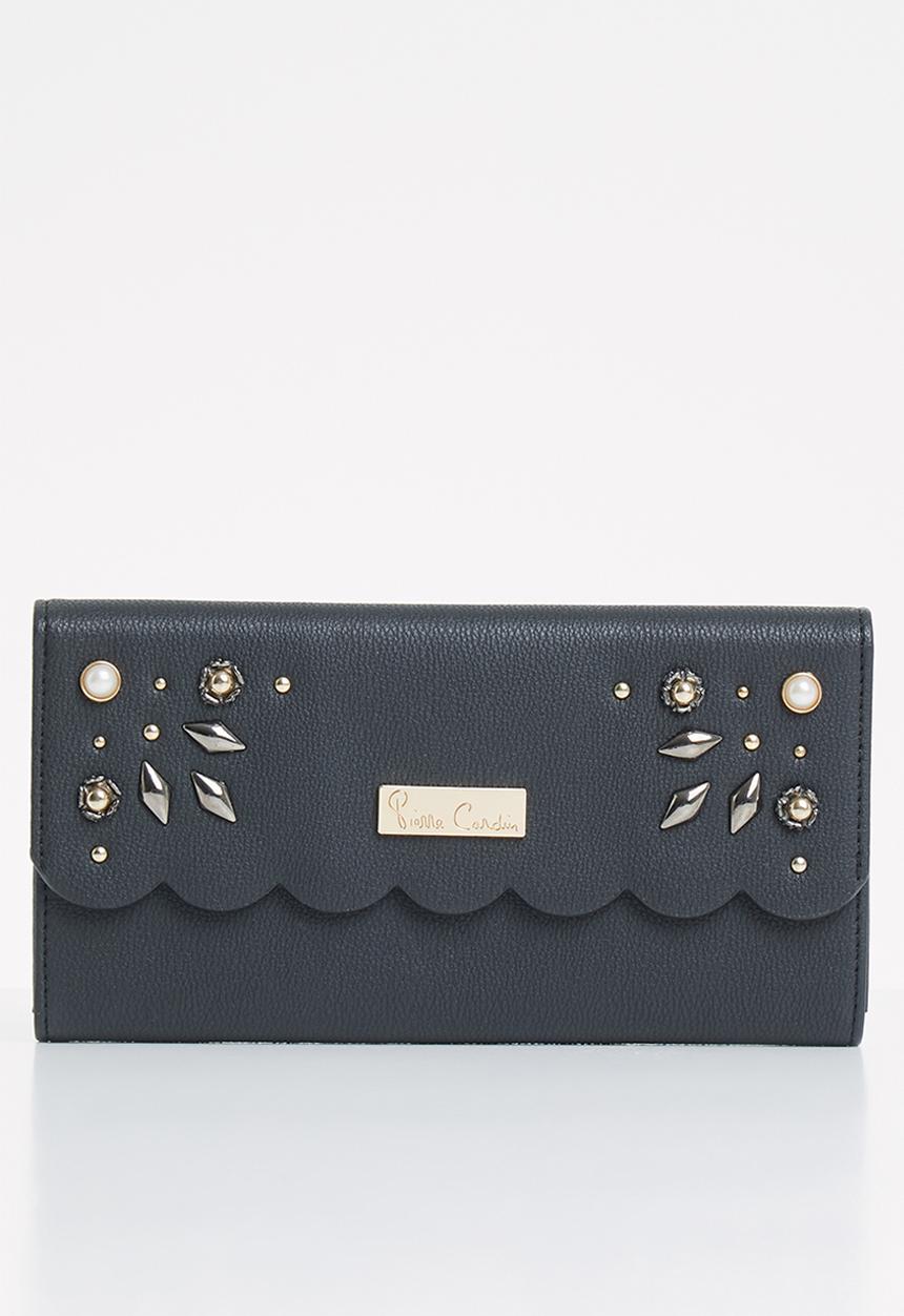 Pierre Cardin - Emily scalloped purse - black