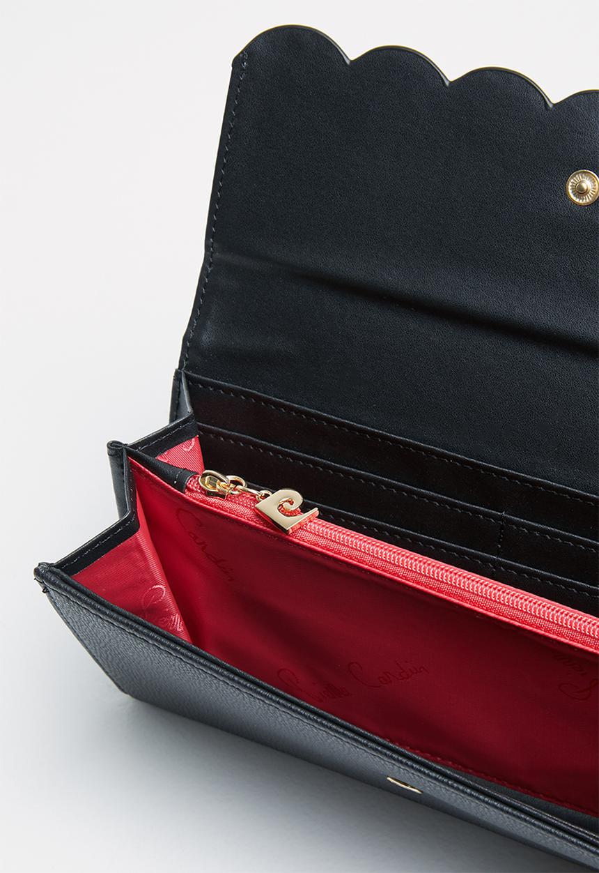 Pierre Cardin - Emily scalloped purse - black