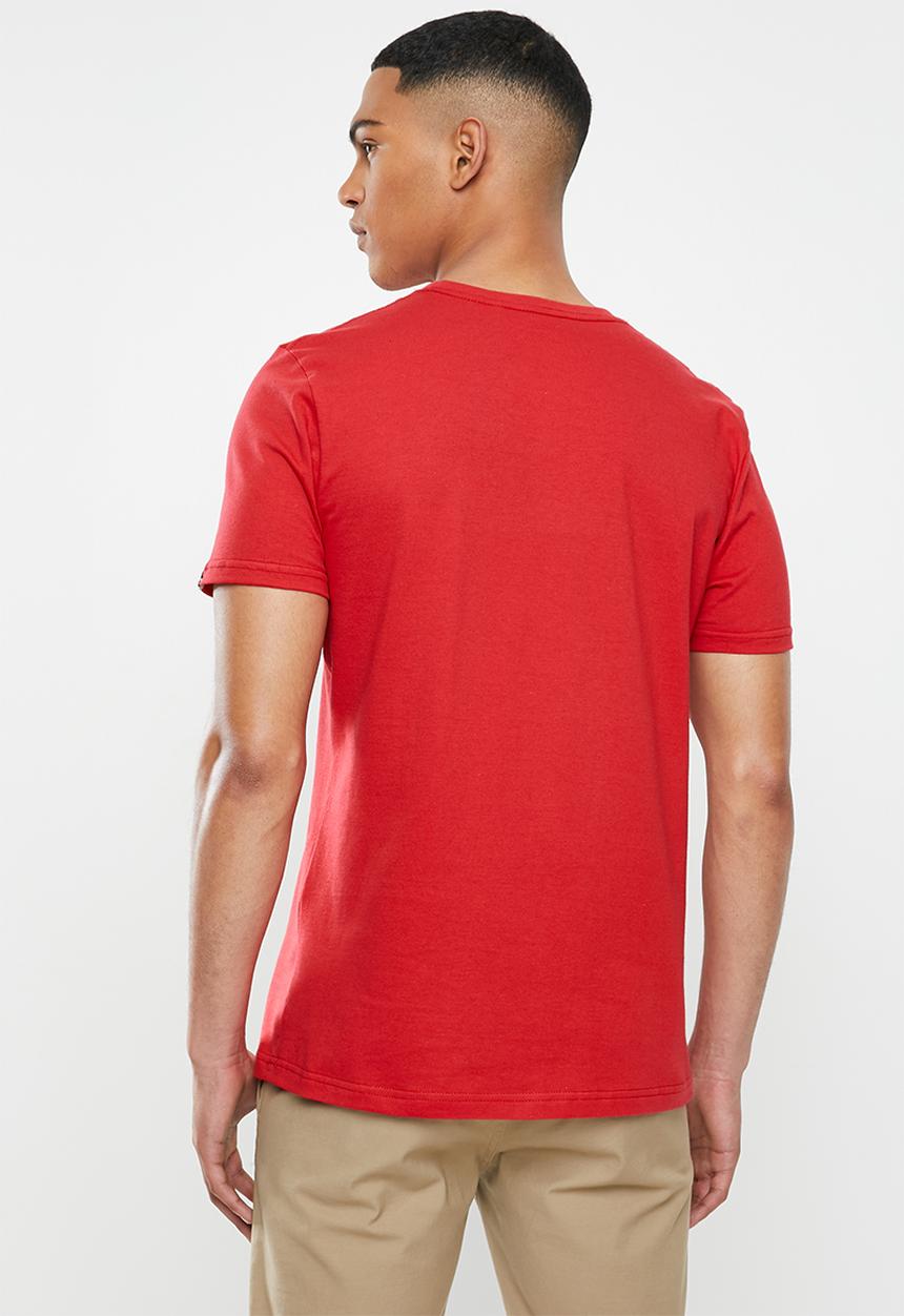 Original Penguin - Embroidered T-shirt - red