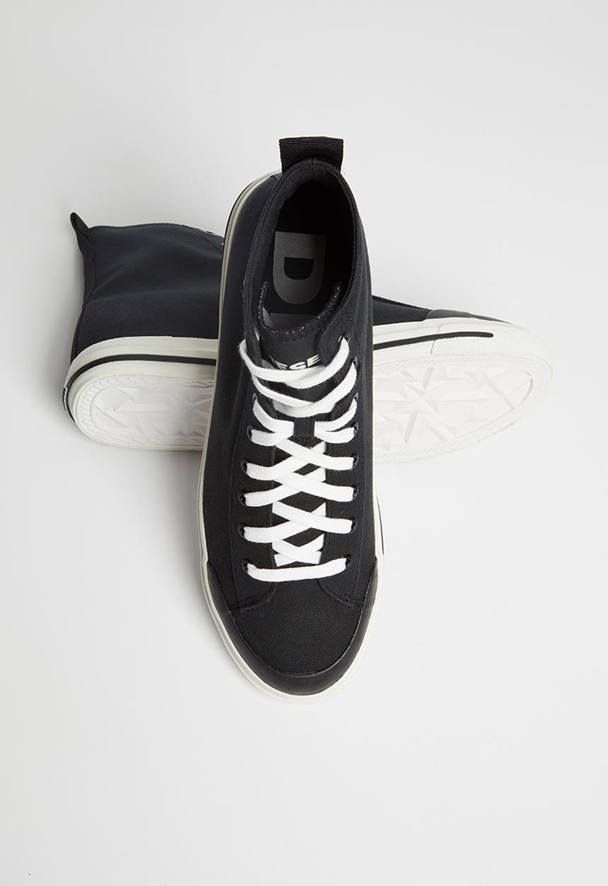 Diesel  - S-astico mid cut w sneakers - black