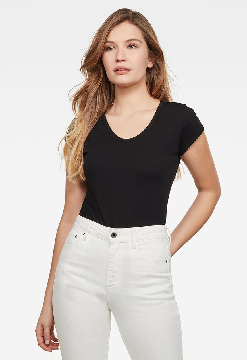 G-STAR - Core eyben slim short sleeve tee - black