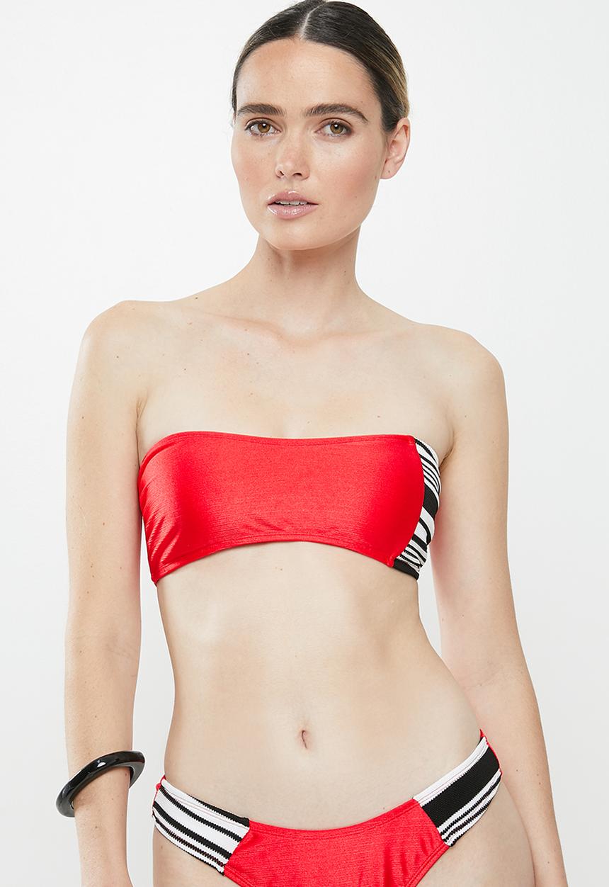 Glamorous - Ladies bikini top - red