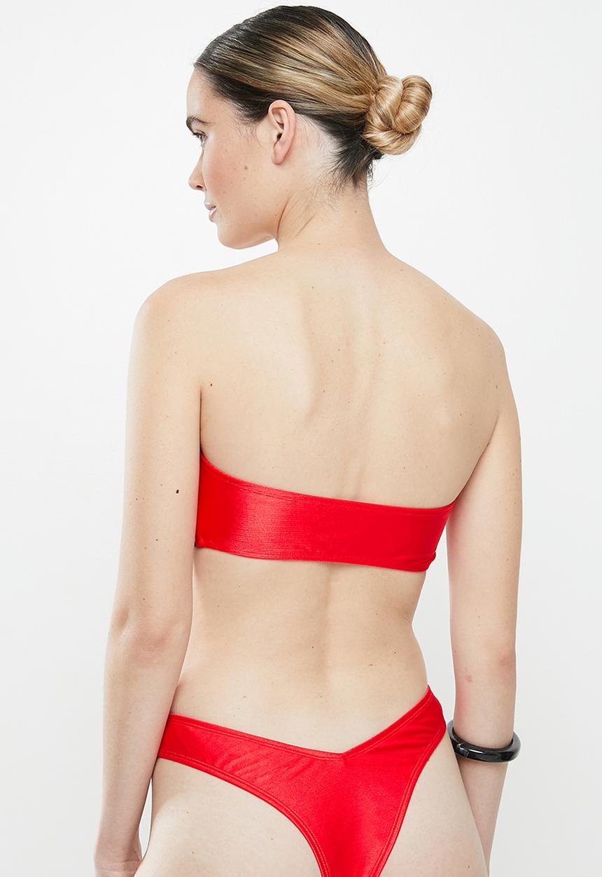 Glamorous - Ladies bikini top - red