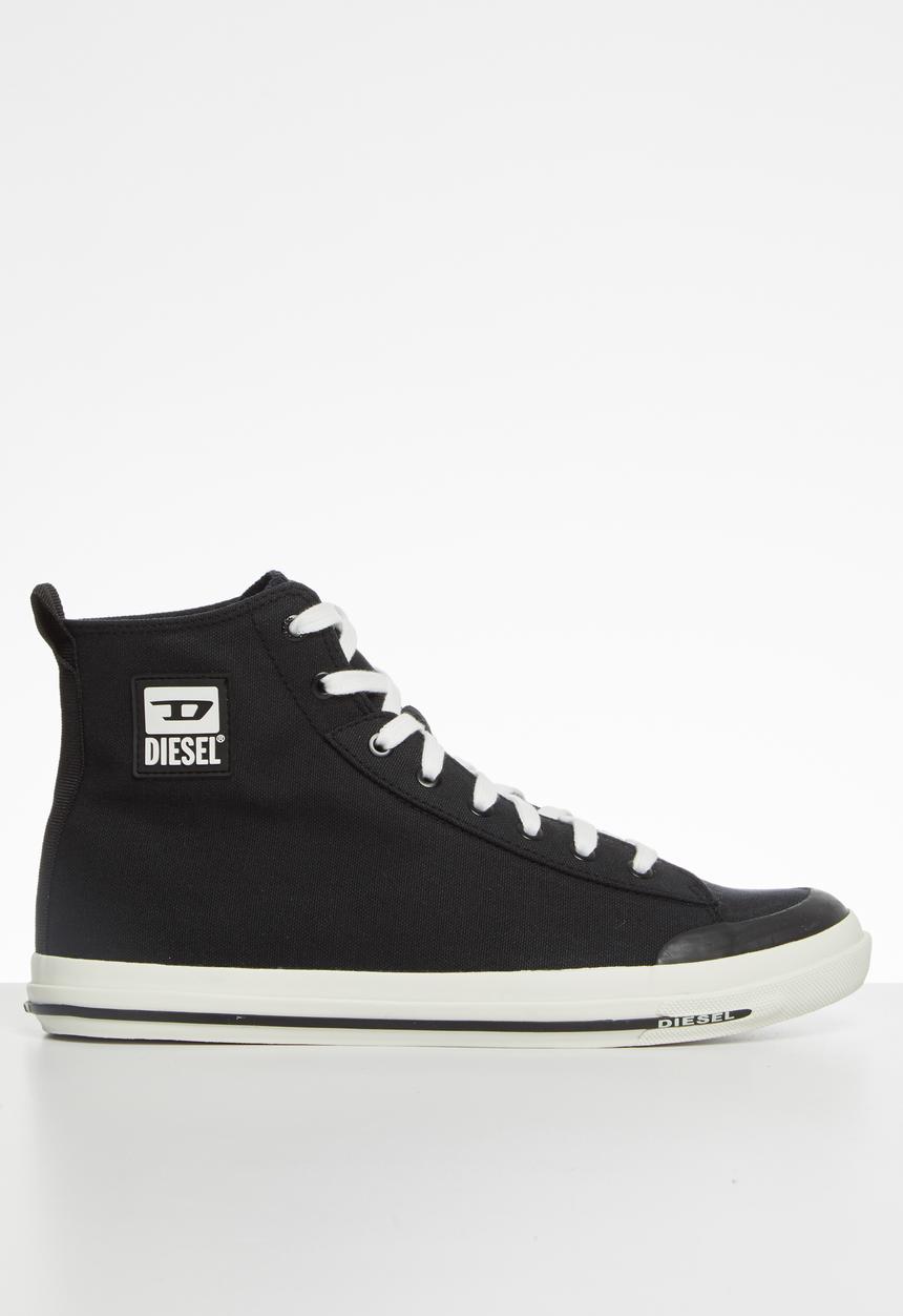 Diesel  - S-astico mid cut sneakers - y02370-pr012-t8013 - black 