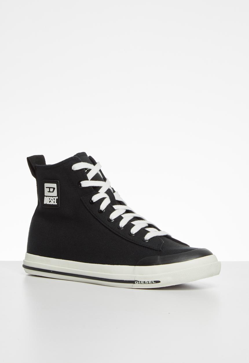 Diesel  - S-astico mid cut sneakers - y02370-pr012-t8013 - black 