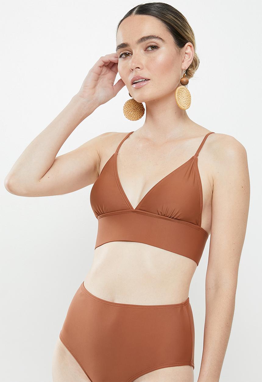 Vero Moda - Marta swim top - brown