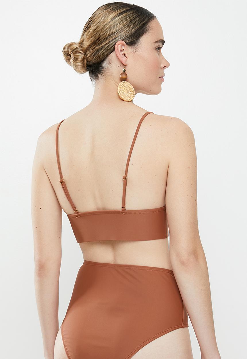 Vero Moda - Marta swim top - brown