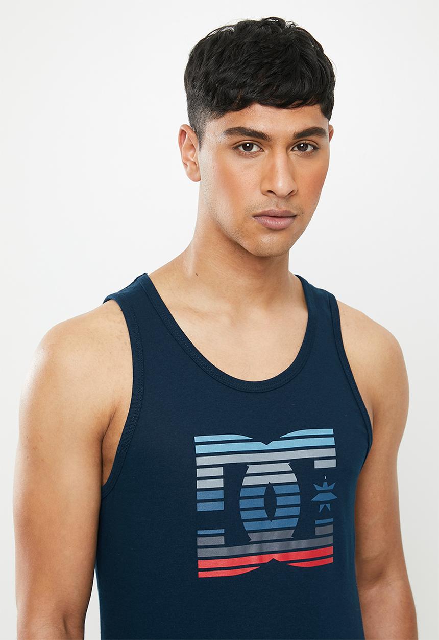 DC - DC logo lines tank - navy