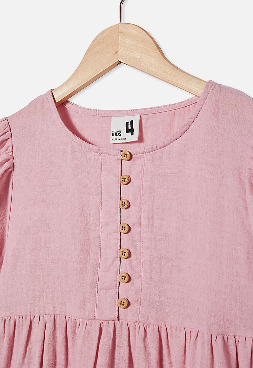 Cotton On - Meredith short sleeve dress - marshmallow