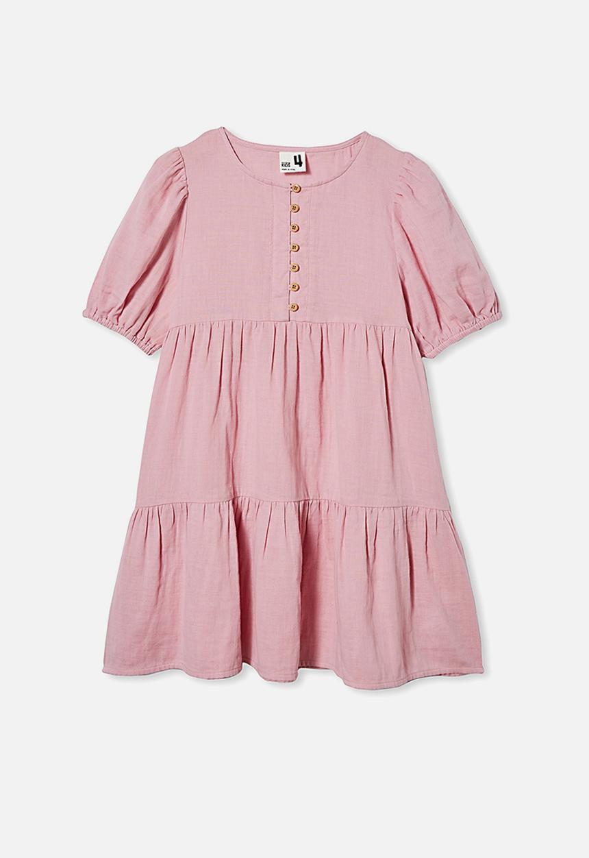 Cotton On - Meredith short sleeve dress - marshmallow