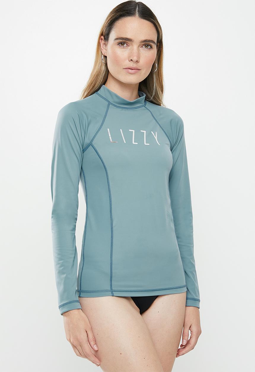Lizzy - Anupama floral upf long sleeve rash vest - blue