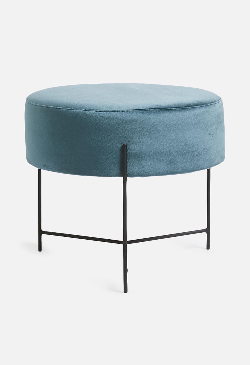 Sixth Floor - Match stick ottoman - blue