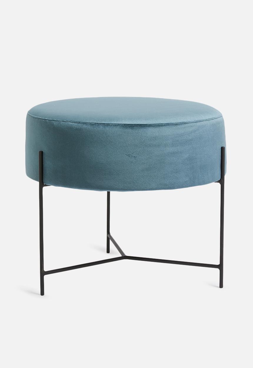Sixth Floor - Match stick ottoman - blue