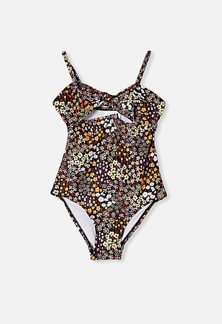 Cotton On - Val cut out one piece - phantom floral feilds