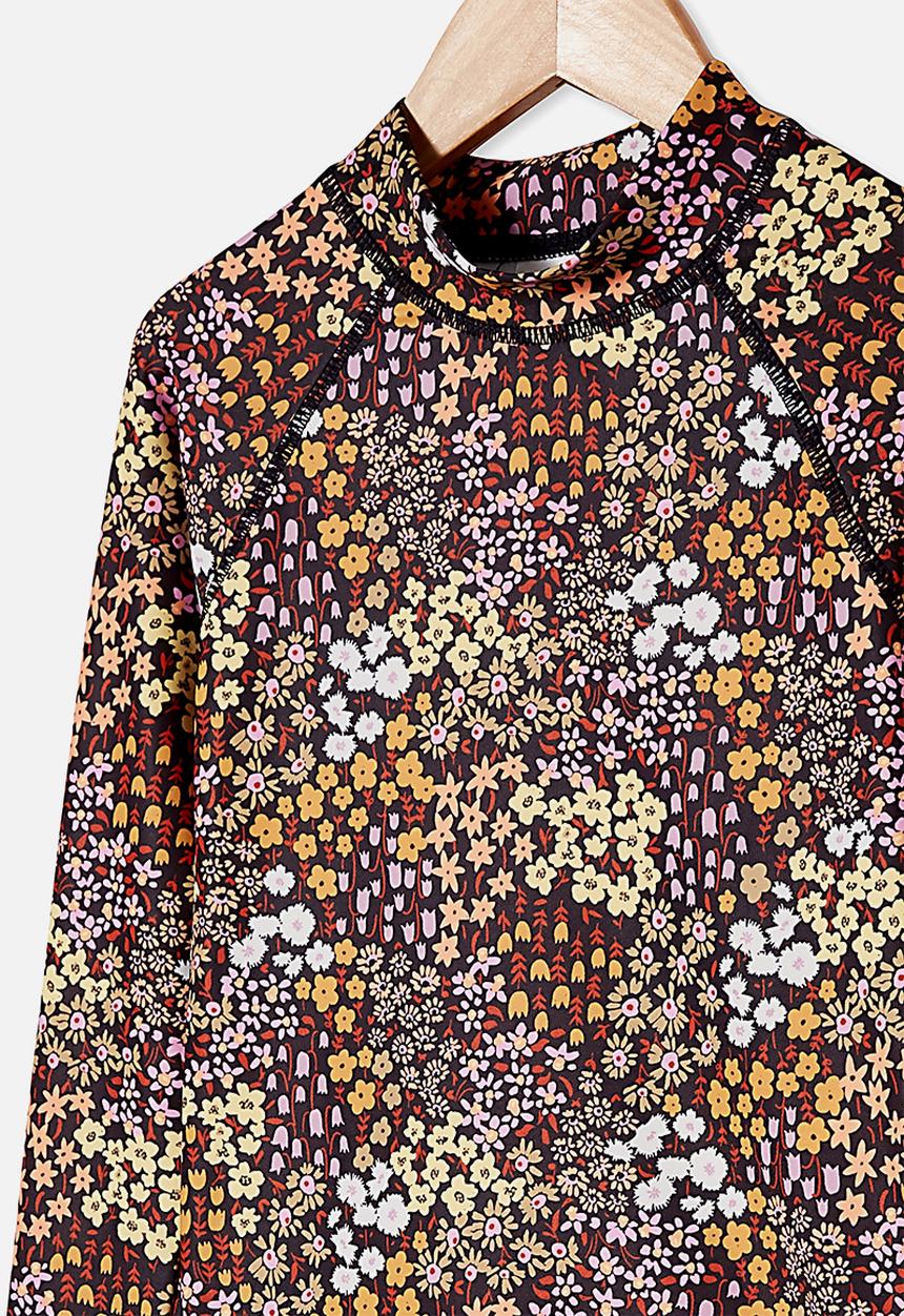 Cotton On - Hamilton long sleeve rashie - phantom floral fields
