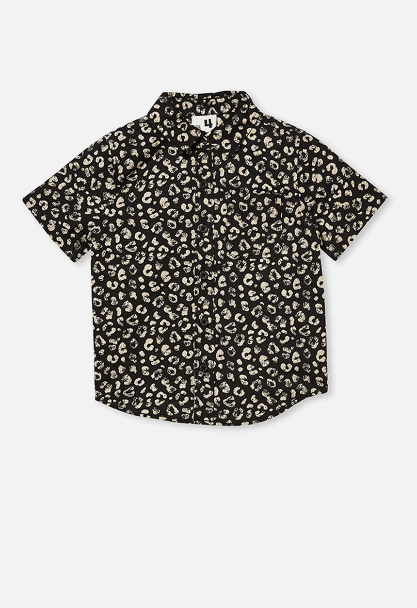 Cotton On - Resort short sleeve shirt - leopard print phantom