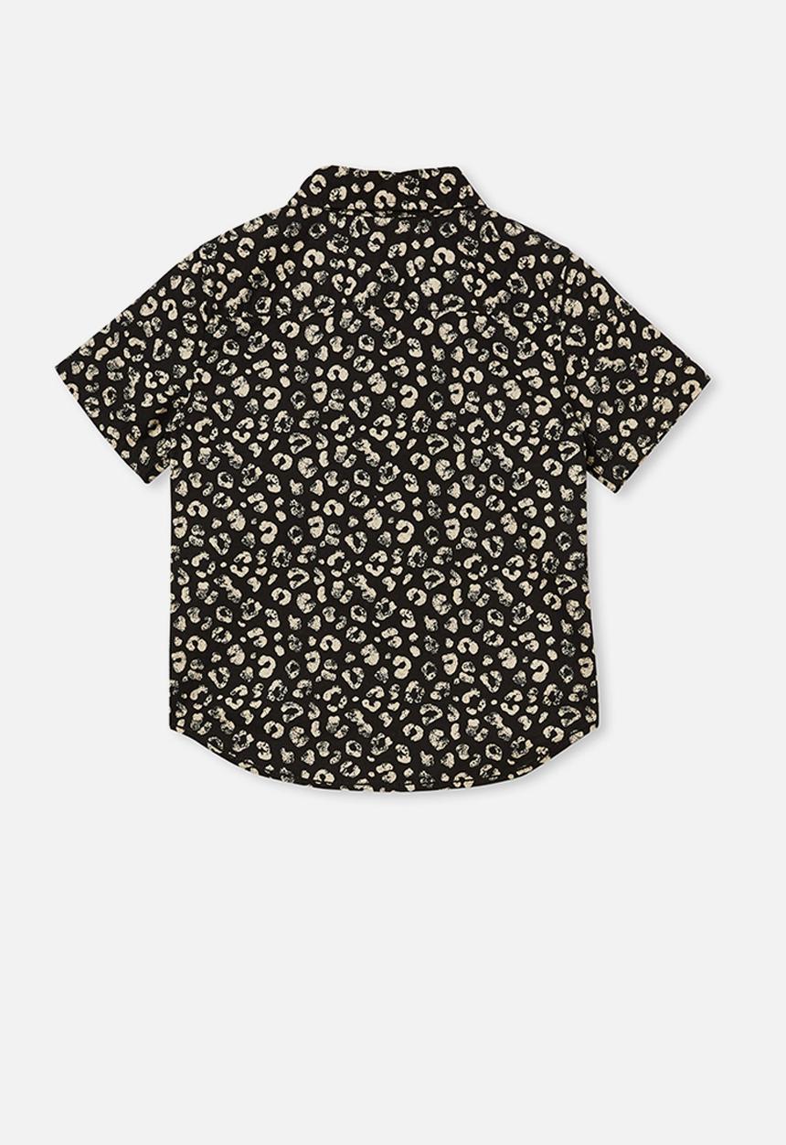 Cotton On - Resort short sleeve shirt - leopard print phantom