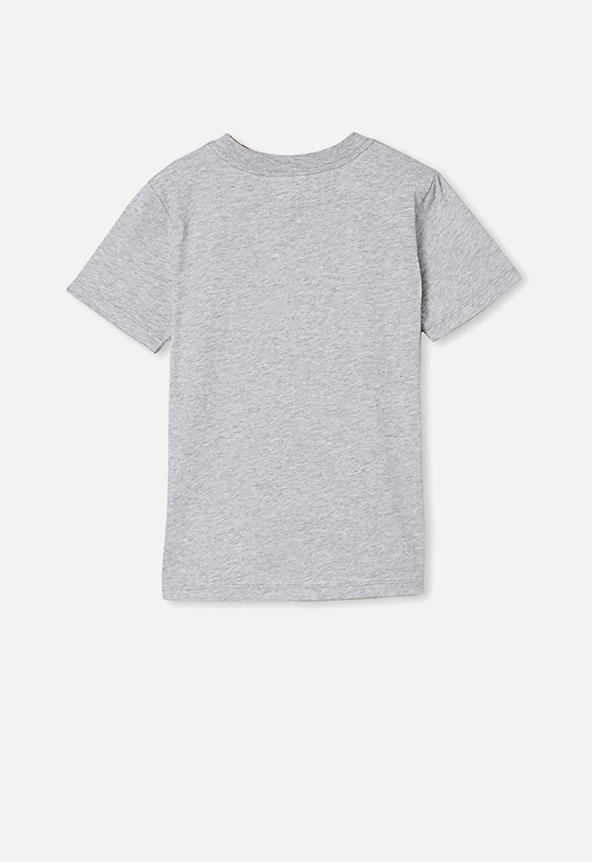 Cotton On - Co-lab short sleeve tee - grey marle Iron Man