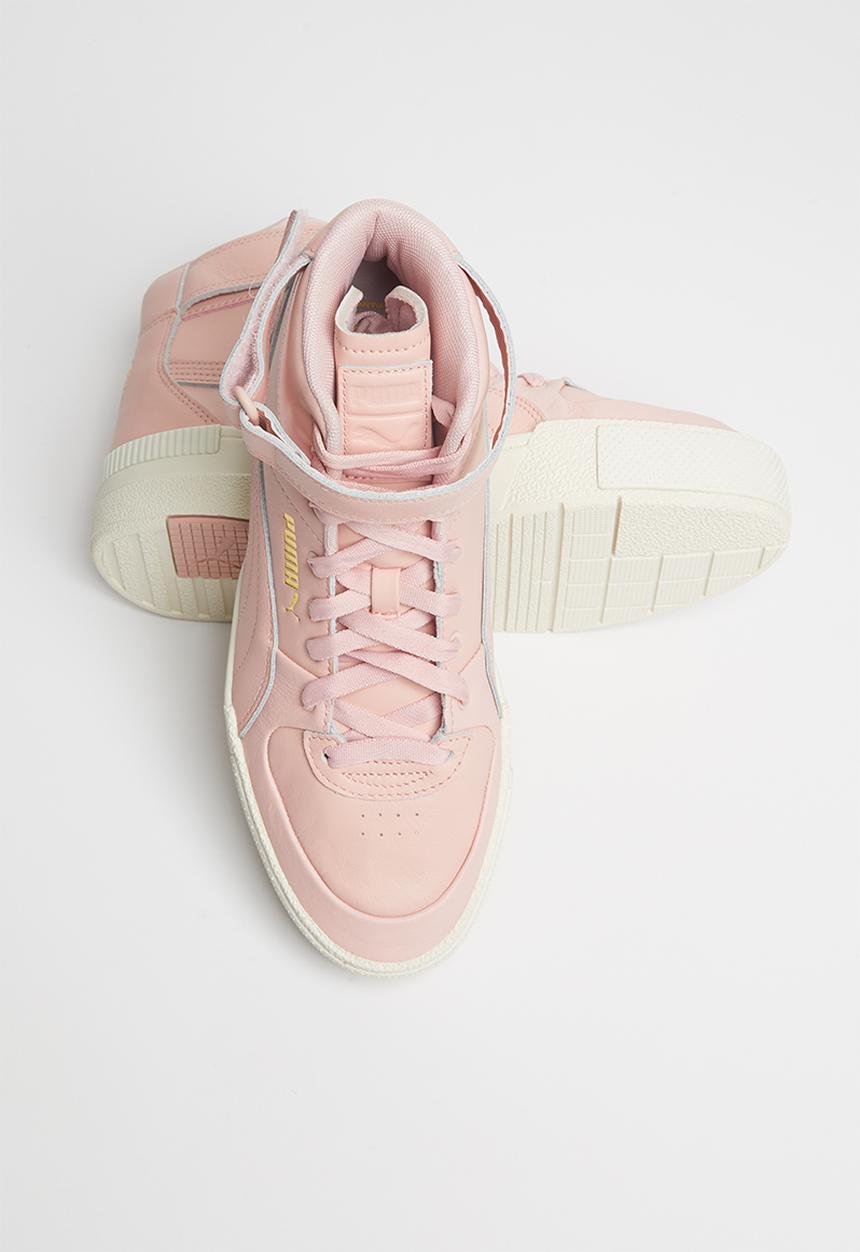 PUMA - Cali sport top warm up wn’s - peachskin-marshmallow