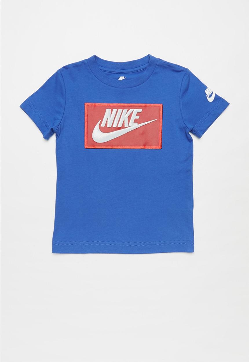 Nike - Faux futura patch short sleeve tee - game royal