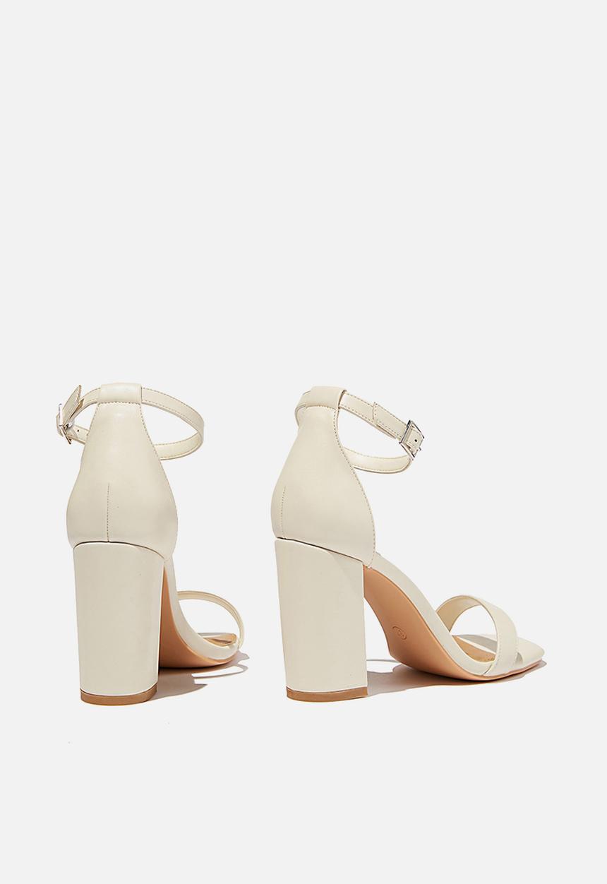 Cotton On - San square toe heel - stone