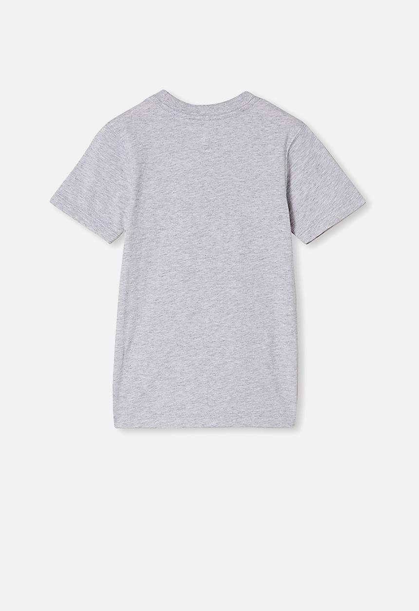 Cotton On - Max skater short sleeve tee - grey marle vote kindness