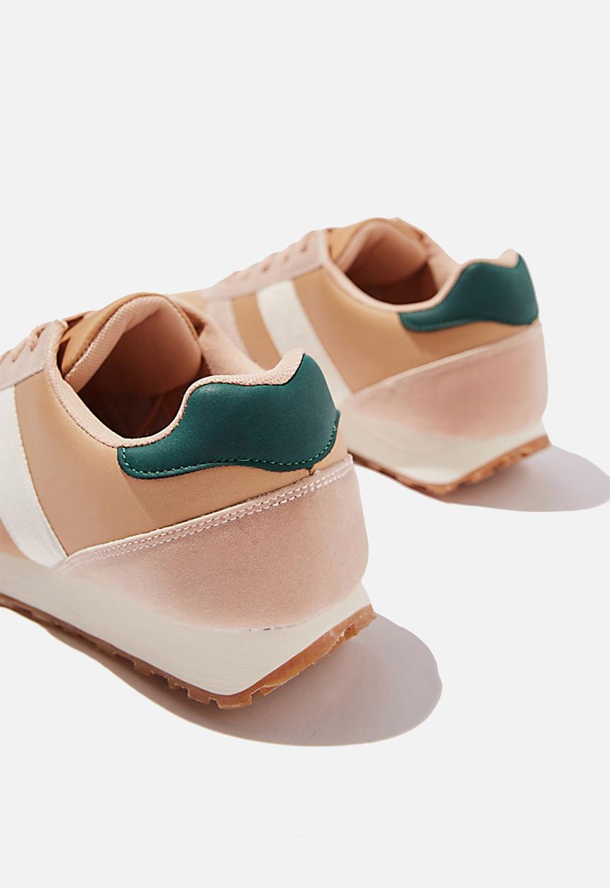 Cotton On - Olympia heritage trainer - blush green multi
