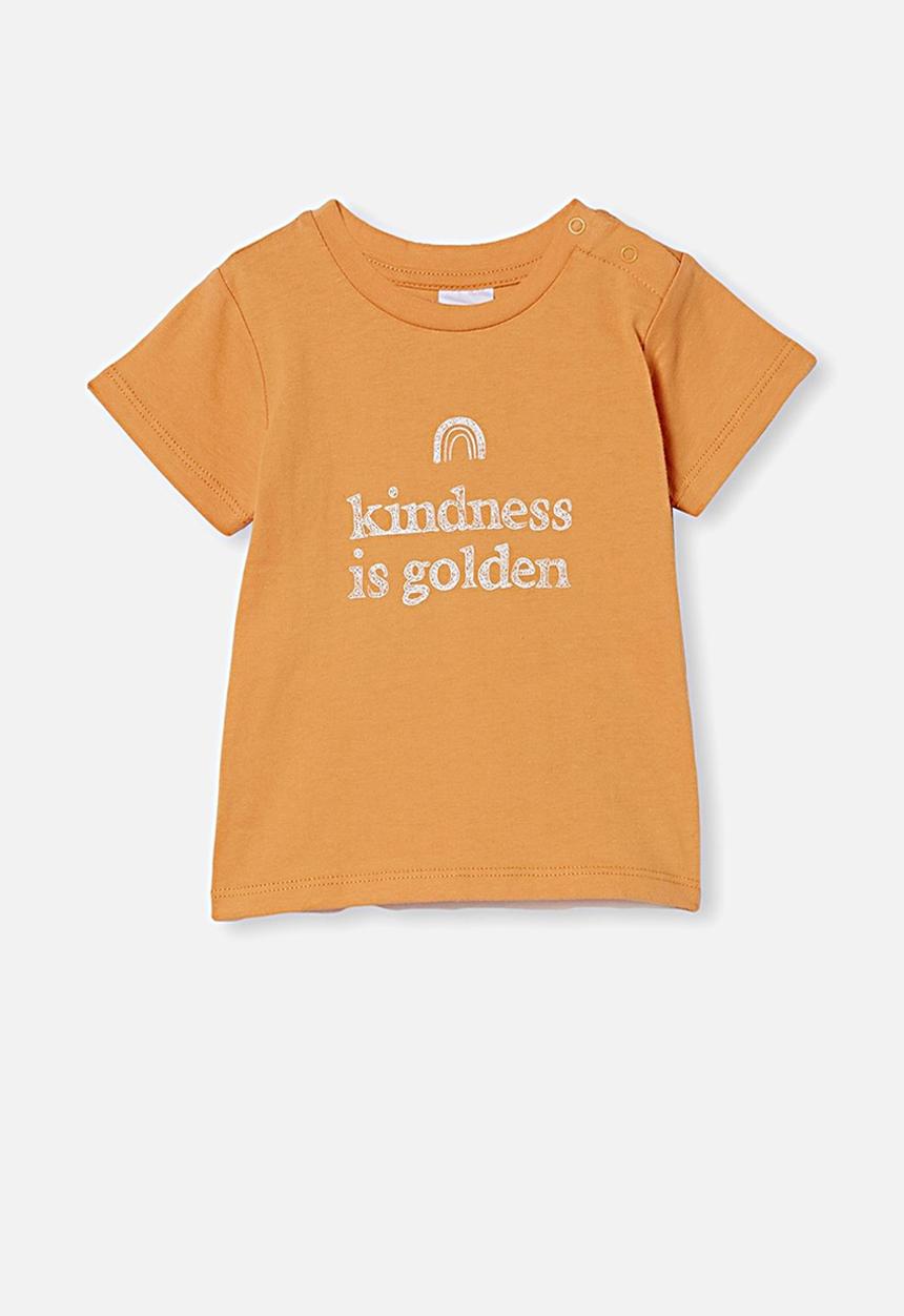 Cotton On - Jamie short sleeve tee - apricot sun