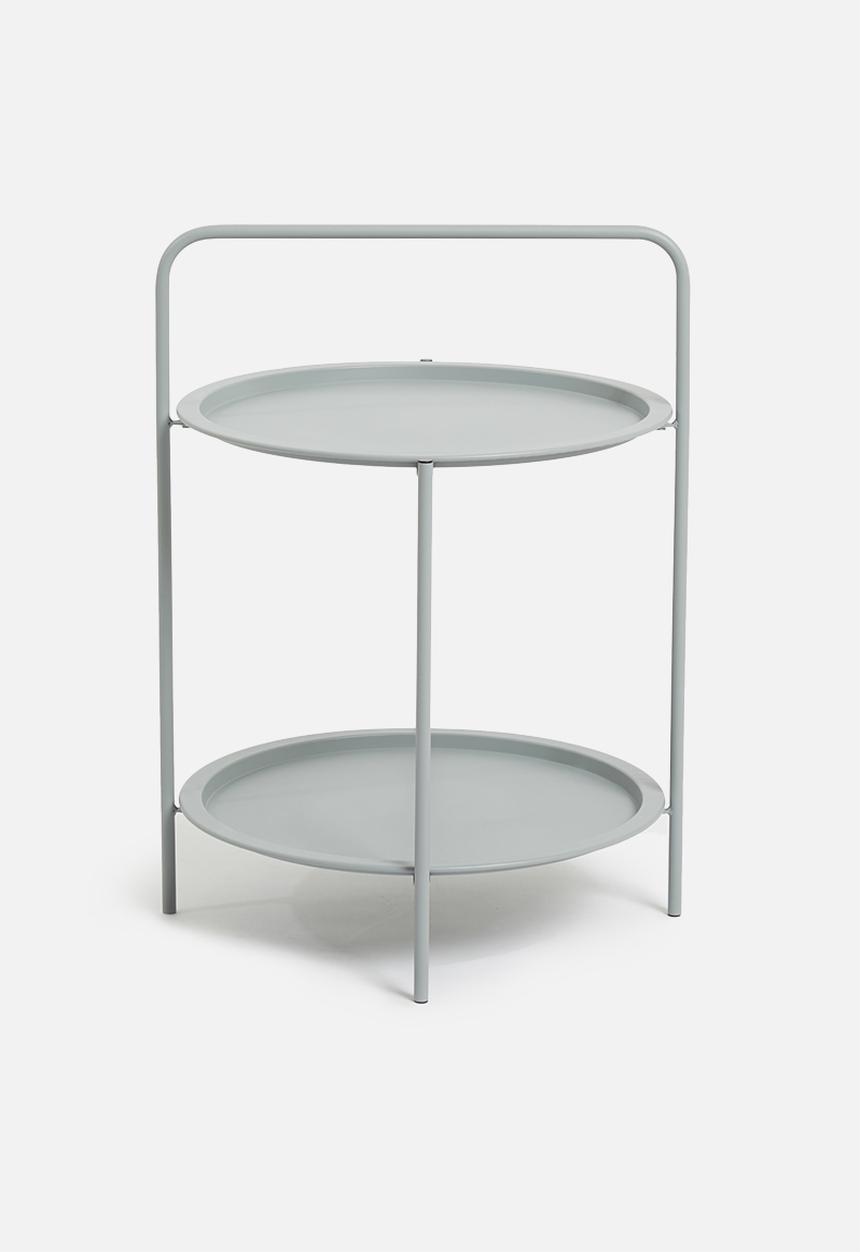 H&S - Tray outdoor side table - grey