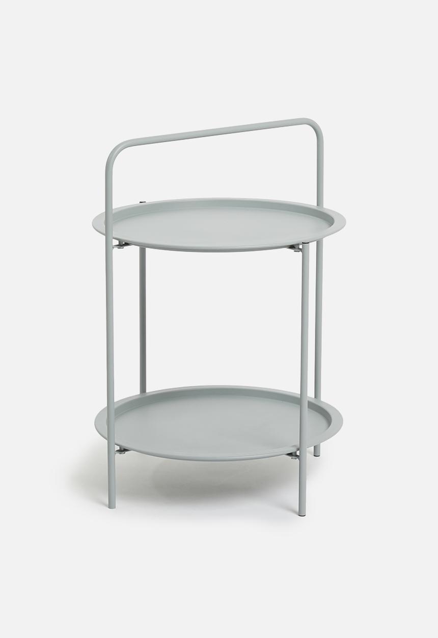 H&S - Tray outdoor side table - grey