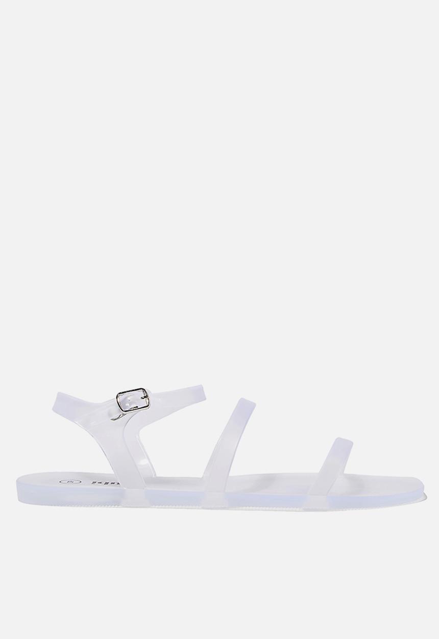 Cotton On - Triple strap jelly sandal - frosty clear