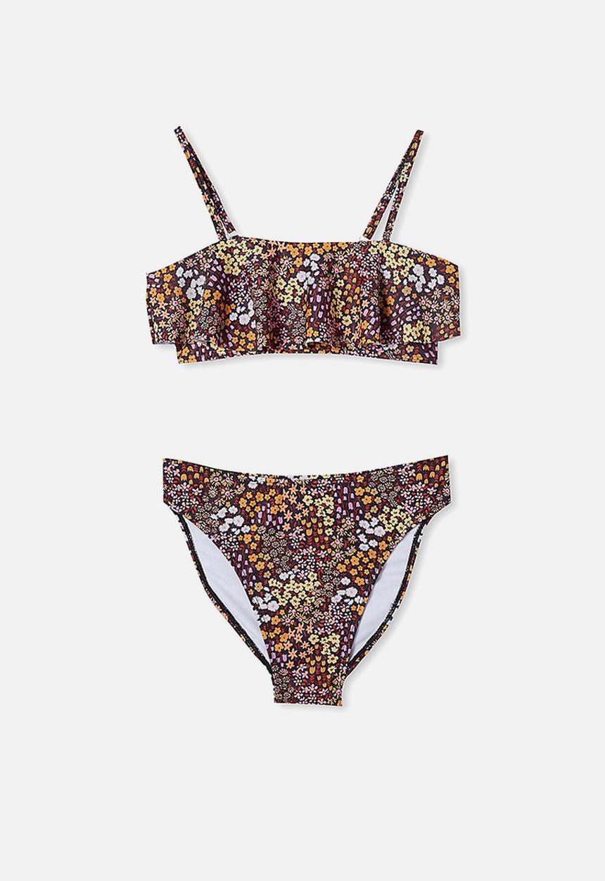 Free by Cotton On - Penny frill bikini - phantom floral fields