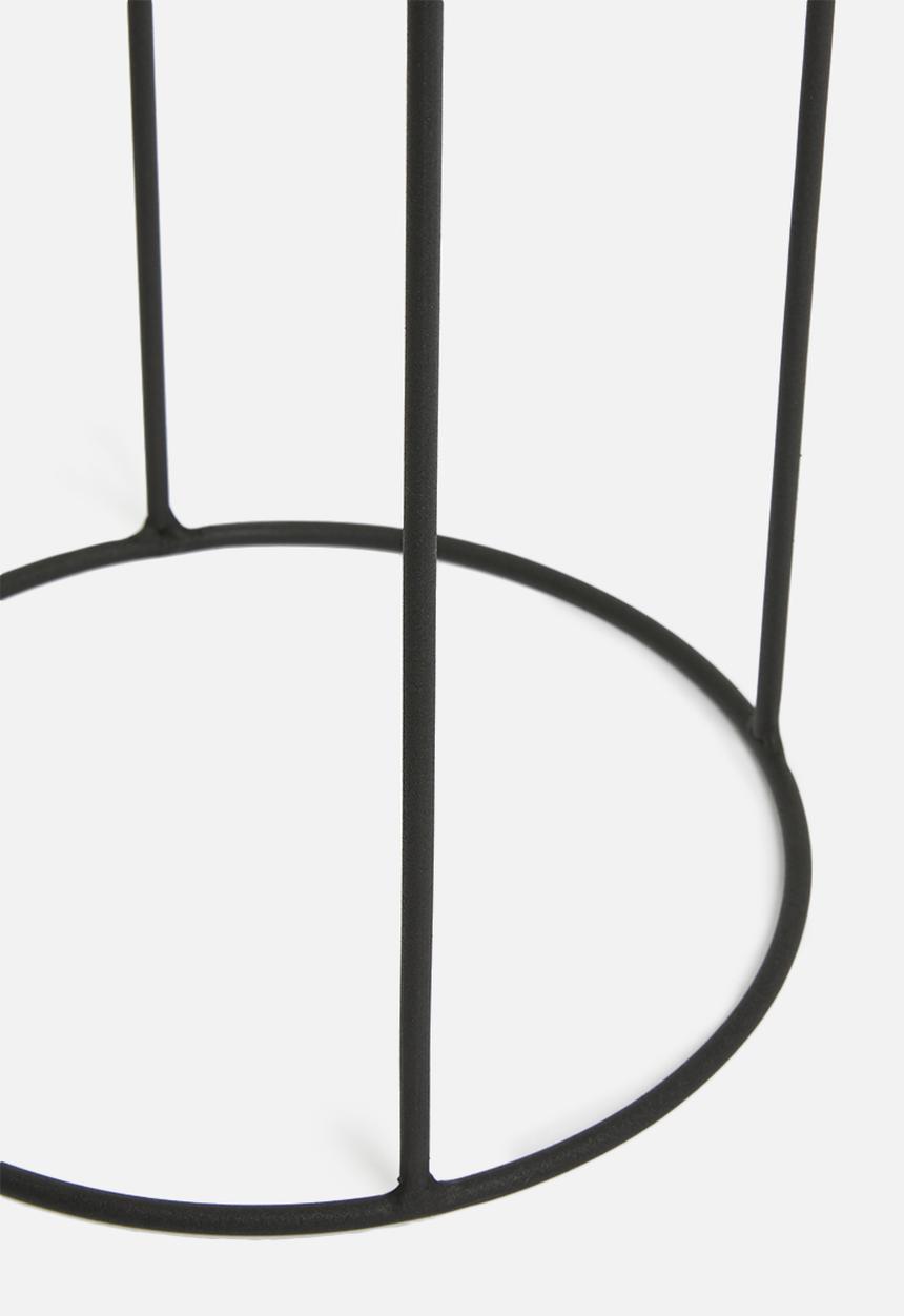 Emerging Creatives - Ava drum planter - black