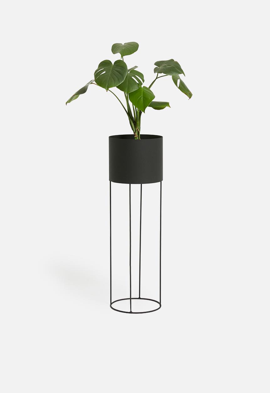 Emerging Creatives - Ava drum planter - black