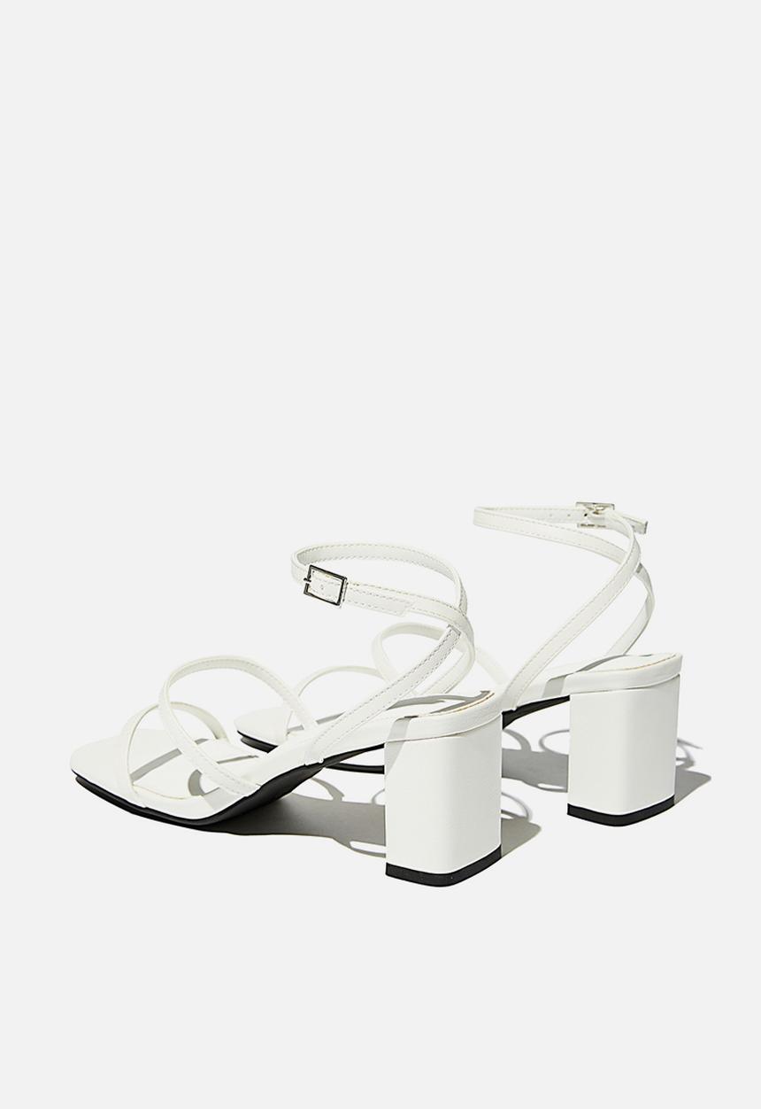 Cotton On - Layla block heel - white
