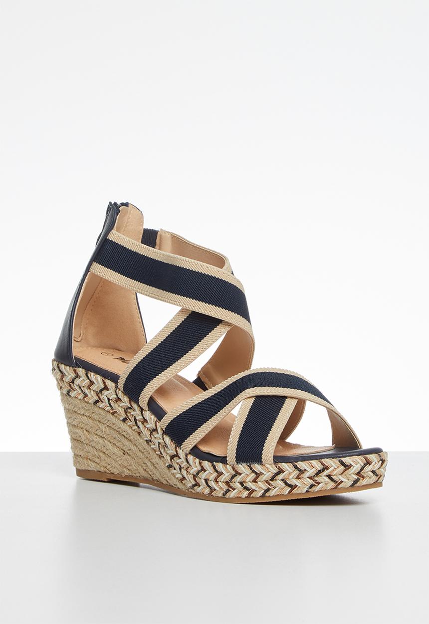 Plum - Toula wedge - navy