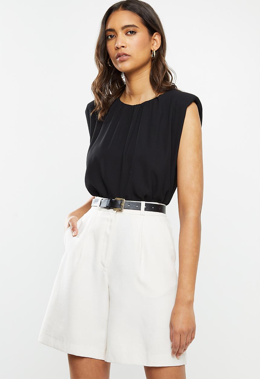VELVET - Muscle tee blouse - black