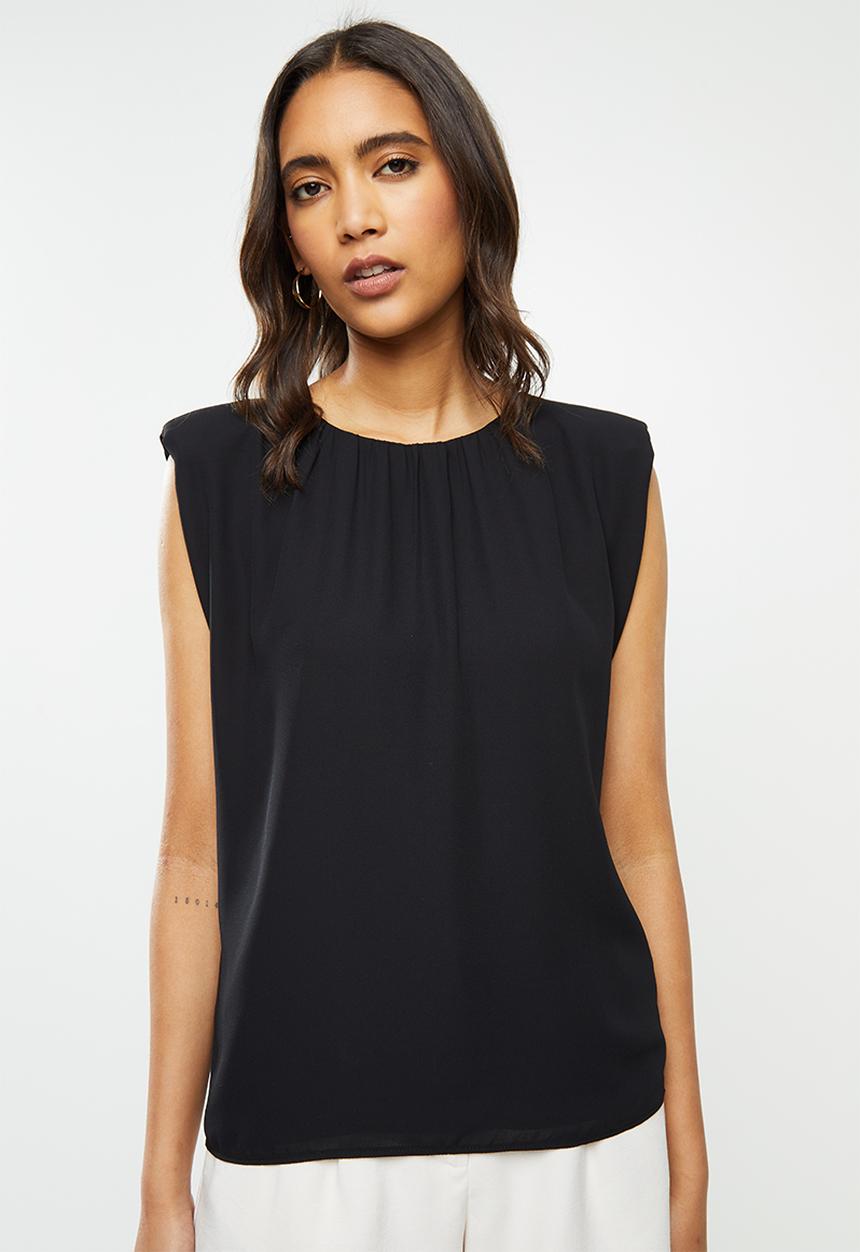 VELVET - Muscle tee blouse - black