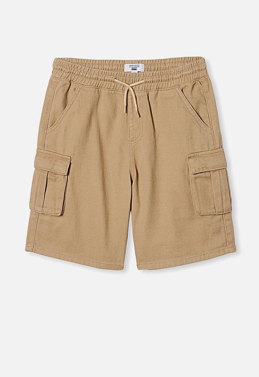 Free by Cotton On - Charlie cargo shorts - washed stone