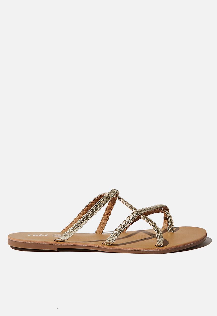 Cotton On - Reese braided slide - gold