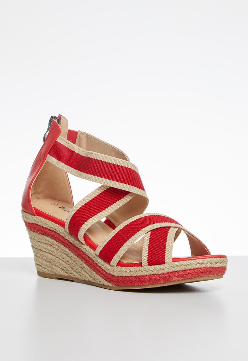 Plum - Toula wedge - red