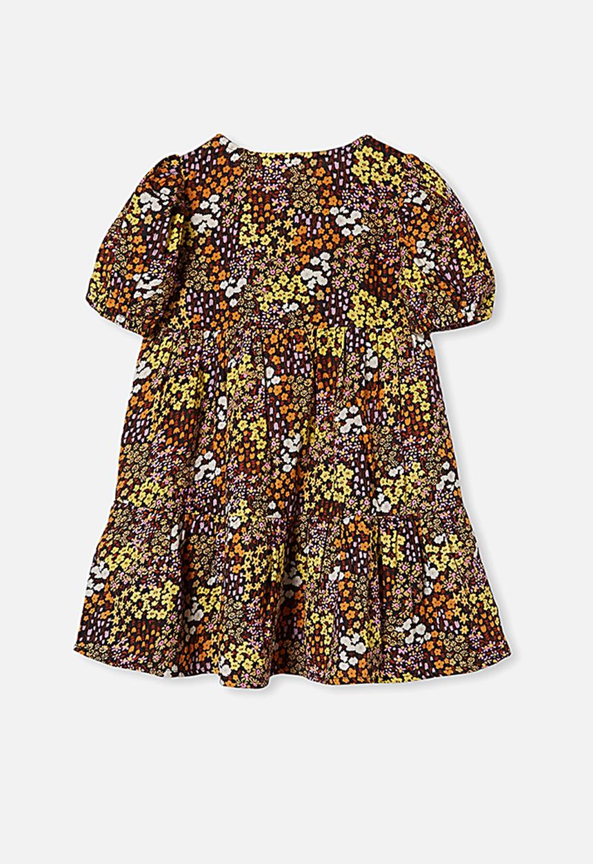 Cotton On - Meredith short sleeve dress - phantom/floral fields