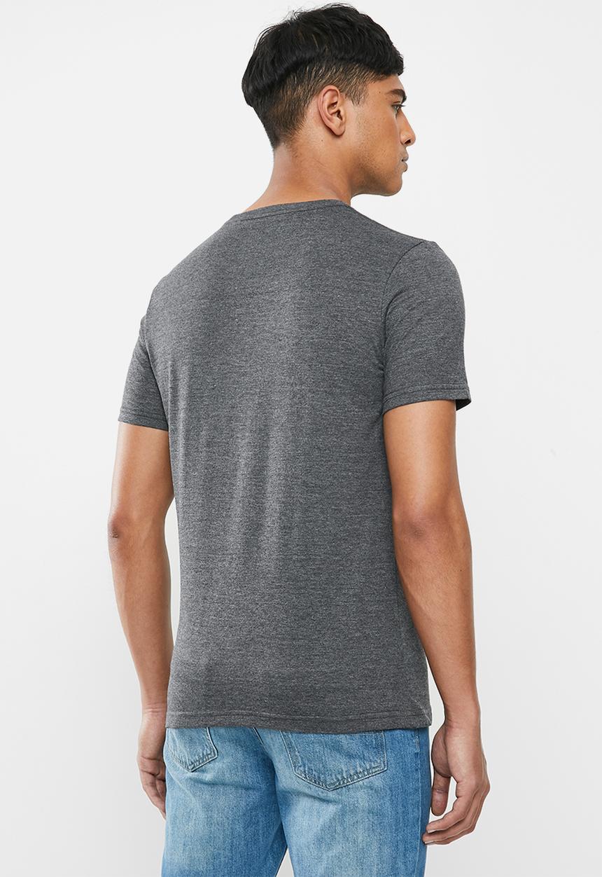Original Penguin - Embroidered T-shirt  - dark grey