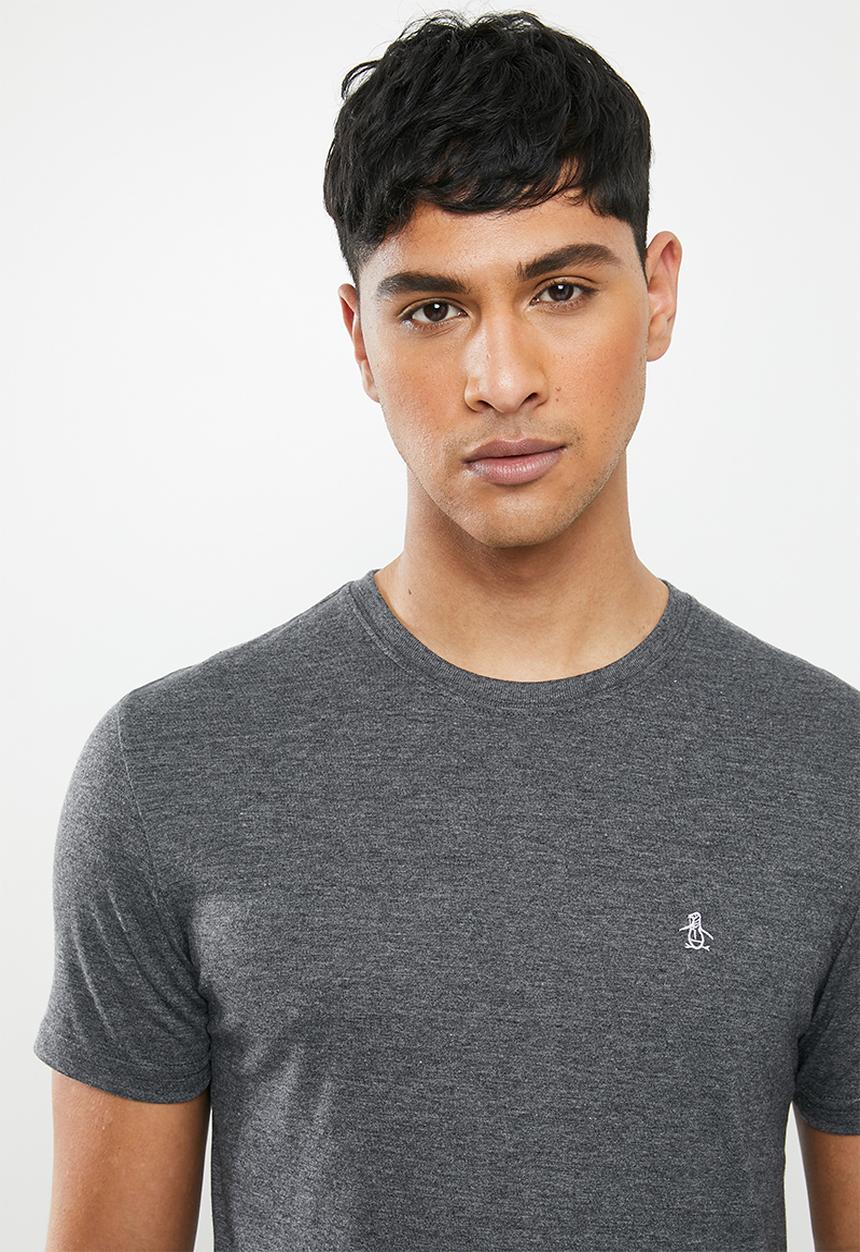 Original Penguin - Embroidered T-shirt  - dark grey