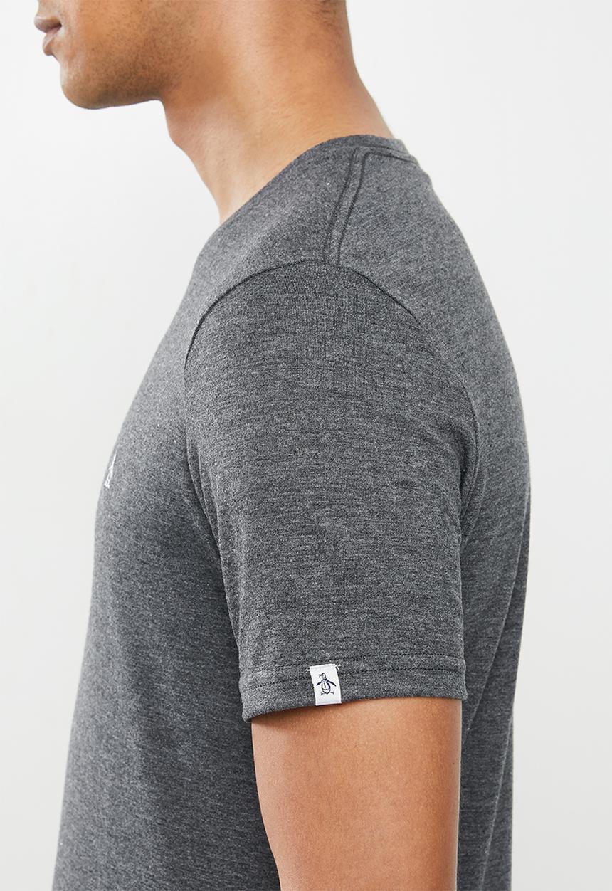 Original Penguin - Embroidered T-shirt  - dark grey